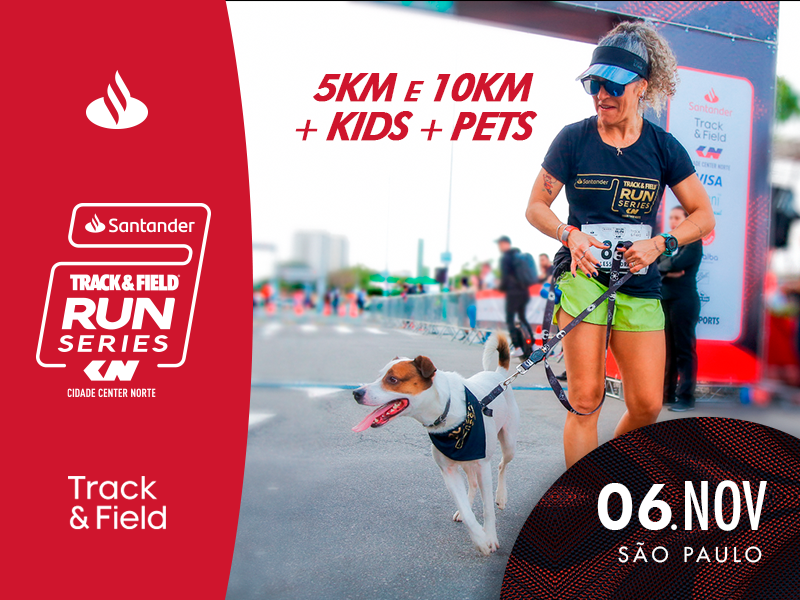 Venha correr no Shopping Center Norte - Santander Track & Field Run Series  3ª edição - Shopping Center Norte